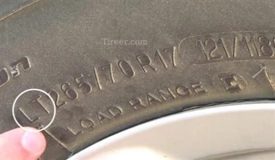 टायर मार्किंग में LT का क्या मतलब है?